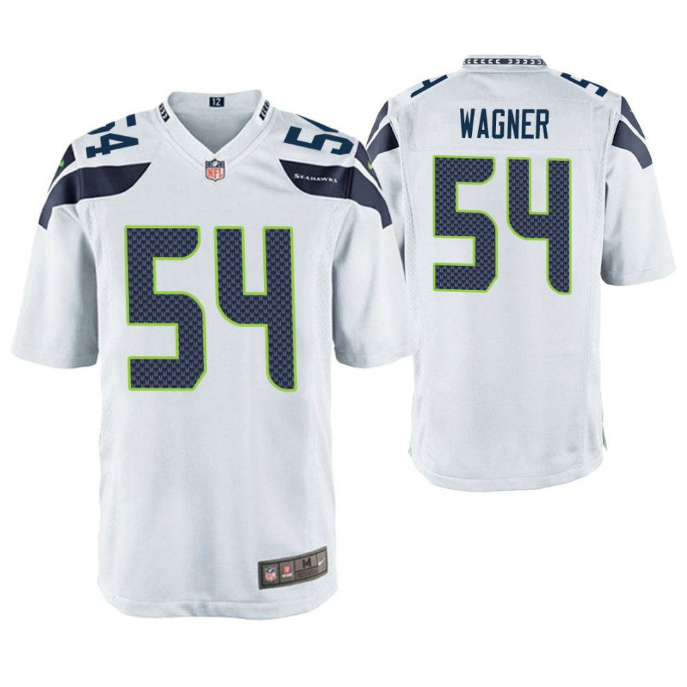 Seattle Seahawks #54 Bobby Wagner White Game Jersey Seattle Seahawks #54 Bobby Wagner White Game Jersey