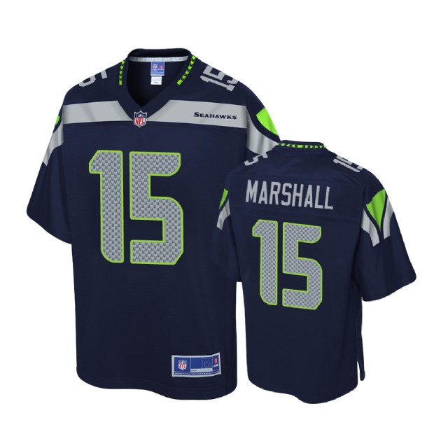 Youth Seattle Seahawks #15 Brandon Marshall Navy Player Jersey
