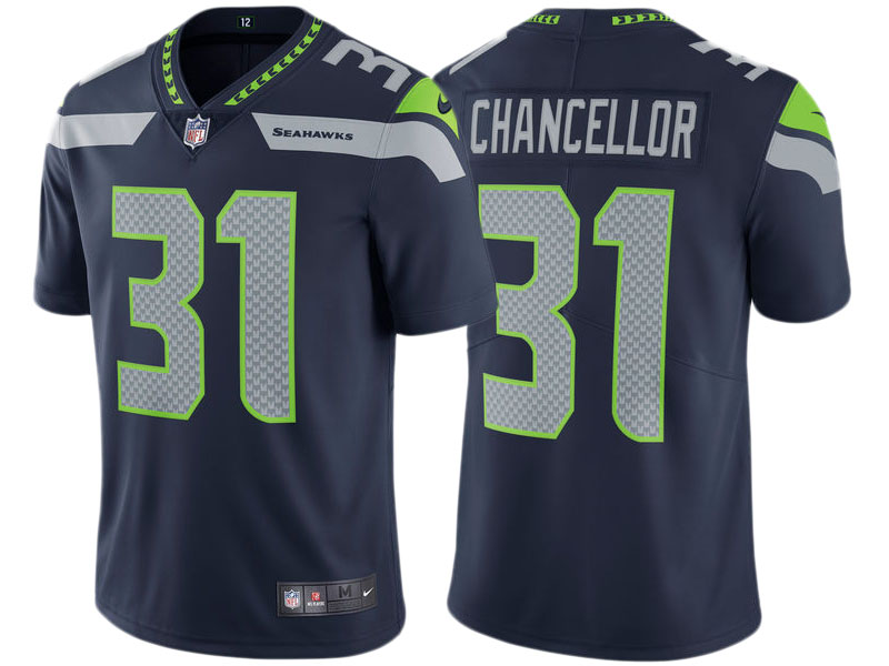 Seattle Seahawks #31 Kam Chancellor College Navy Vapor Untouchable Limited Jersey