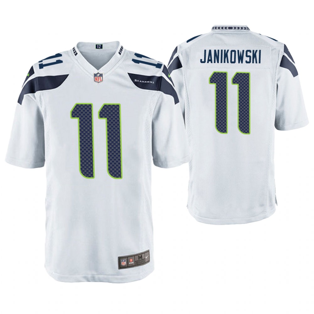 Seattle Seahawks #11 Sebastian Janikowski White Game Jersey Seattle Seahawks #11 Sebastian Janikowski White Game Jersey