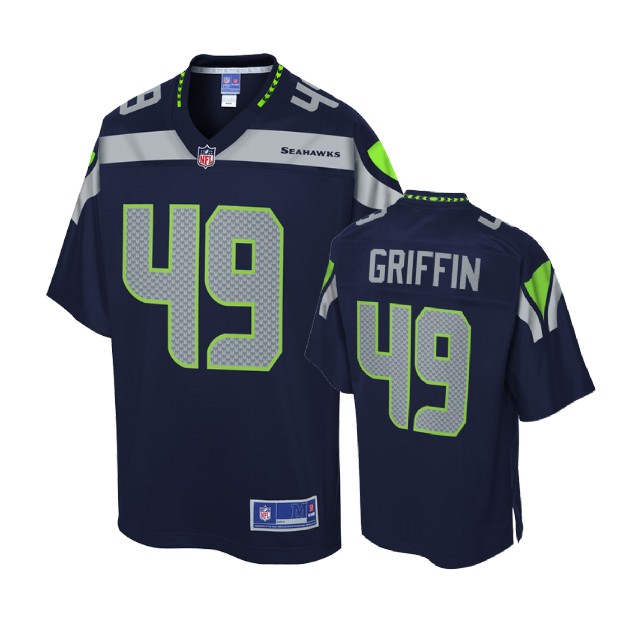 Youth Seattle Seahawks #49 Shaquem Griffin College Navy Player Jersey