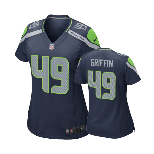 Women Seattle Seahawks #49 Shaquem Griffin Navy 2018 Draft Pick Game Jersey Women Seattle Seahawks #49 Shaquem Griffin Navy 2018 Draft Pick Game Jersey