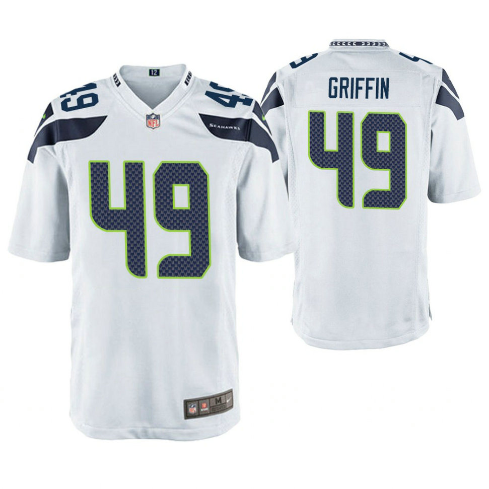 Seattle Seahawks #49 Shaquem Griffin White Game Jersey Seattle Seahawks #49 Shaquem Griffin White Game Jersey