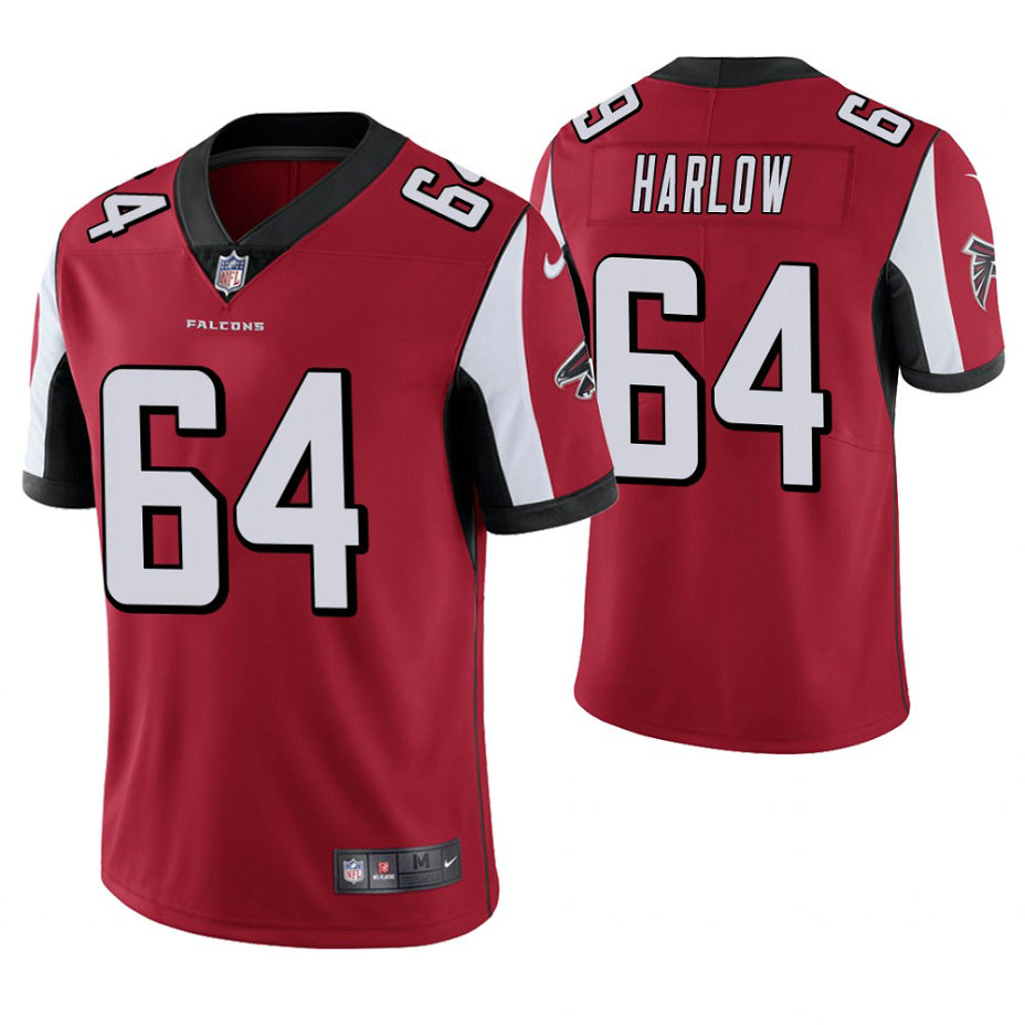 Atlanta Falcons #64 Sean Harlow Red Vapor Untouchable Limited Player Jersey Atlanta Falcons #64 Sean Harlow Red Vapor Untouchable Limited Player Jersey