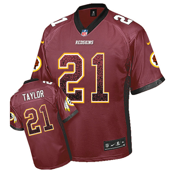 Washington Redskins #21 Sean Taylor Red Drift Fashion Jersey
