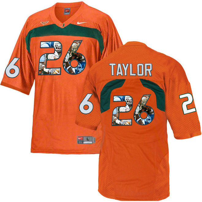 Sean Taylor #26 Miami Hurricanes Orange College Football Jersey Sean Taylor #26 Miami Hurricanes Orange College Football Jersey