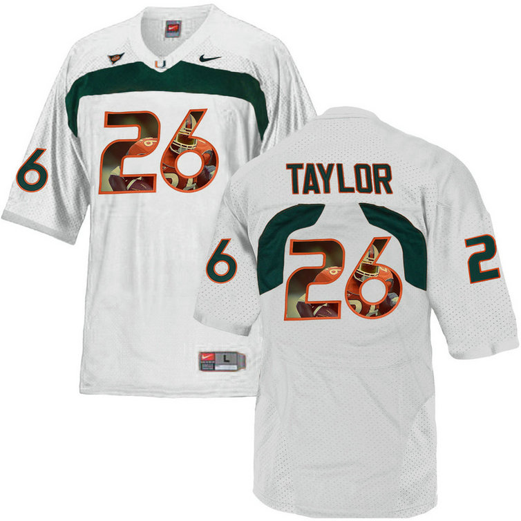 Sean Taylor #26 Miami Hurricanes White College Football Jersey Sean Taylor #26 Miami Hurricanes White College Football Jersey