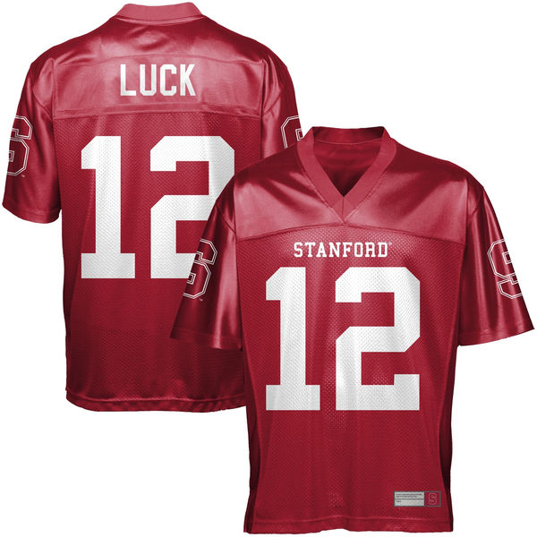 Stanford Cardinal #12 Andrew Luck Wine Red College Football Jersey