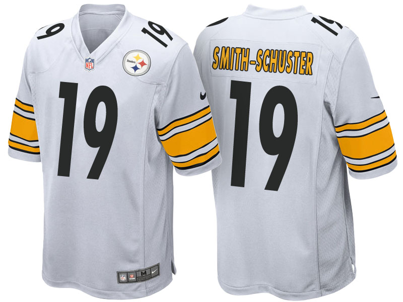 Pittsburgh Steelers #19 JuJu Smith-Schuster White Game Jersey
