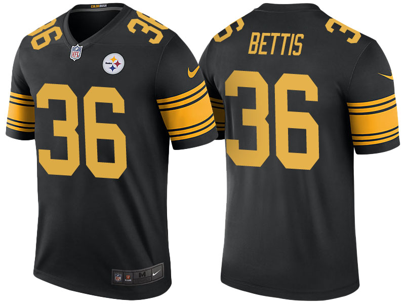 Pittsburgh Steelers #36 Jerome Bettis Black Color Rush Legend Jersey Pittsburgh Steelers #36 Jerome Bettis Black Color Rush Legend Jersey