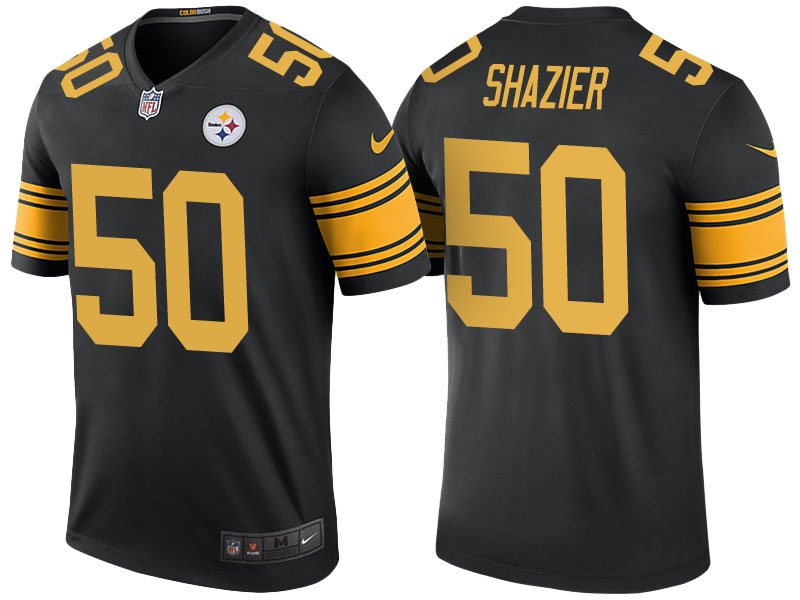 Pittsburgh Steelers #50 Ryan Shazier Black Color Rush Legend Jersey Pittsburgh Steelers #50 Ryan Shazier Black Color Rush Legend Jersey