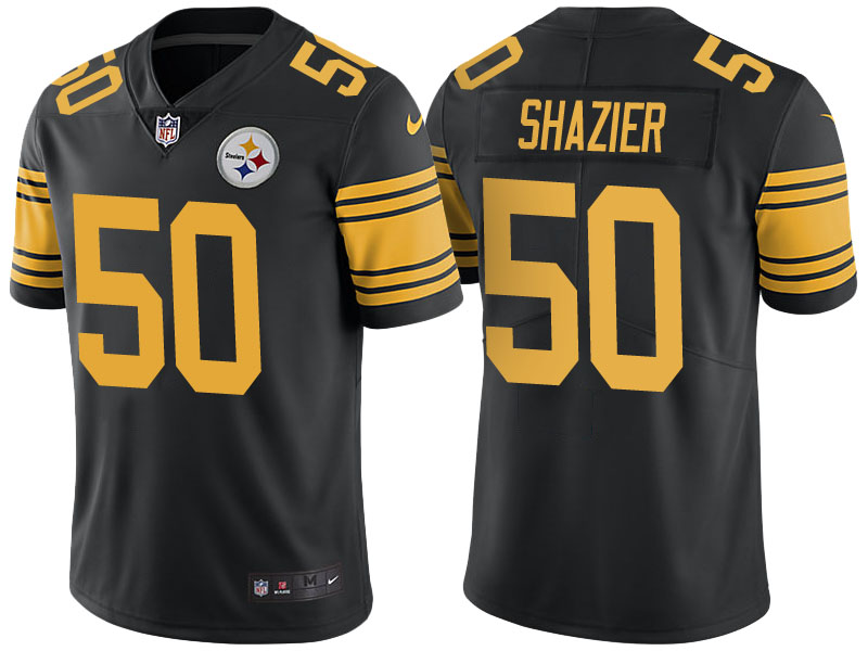 Pittsburgh Steelers #50 Ryan Shazier Black Color Rush Limited Jersey Pittsburgh Steelers #50 Ryan Shazier Black Color Rush Limited Jersey