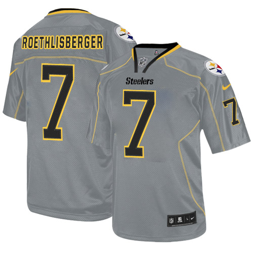 Pittsburgh Steelers #7 Ben Roethlisberger Grey Lights Out Jersey Pittsburgh Steelers #7 Ben Roethlisberger Grey Lights Out Jersey
