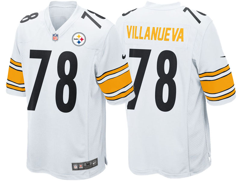 Pittsburgh Steelers #78 Alejandro Villanueva White Game Jersey Pittsburgh Steelers #78 Alejandro Villanueva White Game Jersey