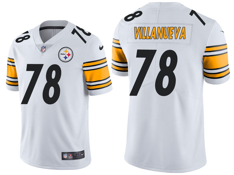 Pittsburgh Steelers #78 Alejandro Villanueva White Vapor Untouchable Limited Jersey Pittsburgh Steelers #78 Alejandro Villanueva White Vapor Untouchable Limited Jersey