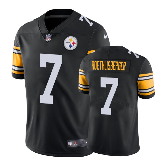 Pittsburgh Steelers #7 Ben Roethlisberger Vapor Untouchable Limited Throwback Black Jersey