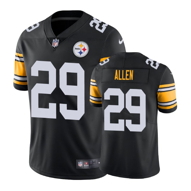 Pittsburgh Steelers #29 Brian Allen Vapor Untouchable Limited Throwback Black Jersey