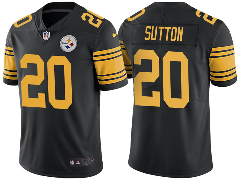 Pittsburgh Steelers #20 Cameron Sutton Black Vapor Untouchable Color Rush Limited Jersey Pittsburgh Steelers #20 Cameron Sutton Black Vapor Untouchable Color Rush Limited Jersey