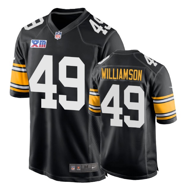 Pittsburgh Steelers #49 Christian Scotland-Williamson 1978 Throwback Super Bowl XIII Black Jersey Pittsburgh Steelers #49 Christian Scotland-Williamson 1978 Throwback Super Bowl XIII Black Jersey