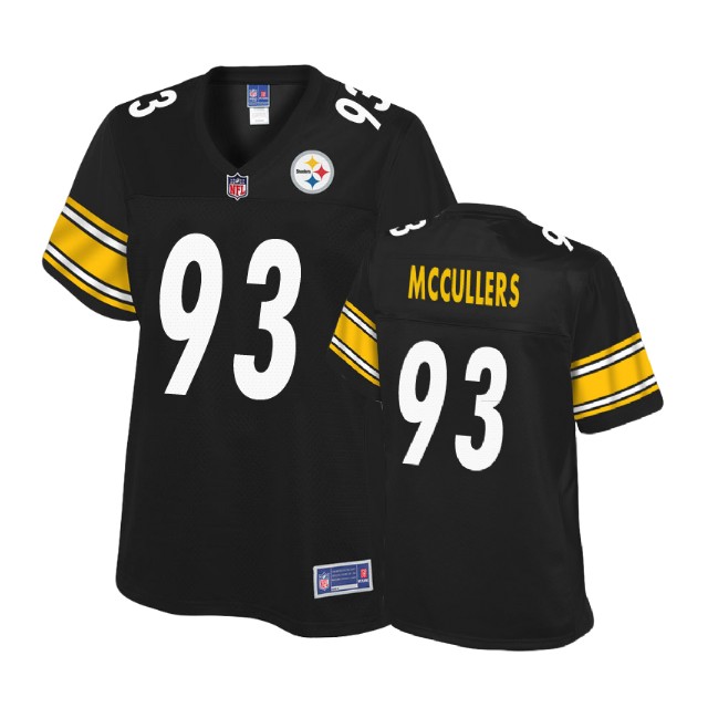 Women Pittsburgh Steelers #93 Daniel McCullers Balck Player Pro Line Jersey Women Pittsburgh Steelers #93 Daniel McCullers Balck Player Pro Line Jersey