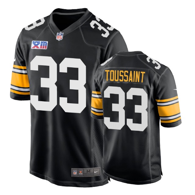 Pittsburgh Steelers #33 Fitzgerald Toussaint 1978 Throwback Super Bowl XIII Black Jersey Pittsburgh Steelers #33 Fitzgerald Toussaint 1978 Throwback Super Bowl XIII Black Jersey