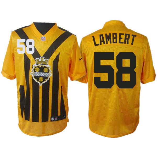 Pittsburgh Steelers #58 Jack Lambert Gold 1933s Throwback Elite Jersey Pittsburgh Steelers #58 Jack Lambert Gold 1933s Throwback Elite Jersey