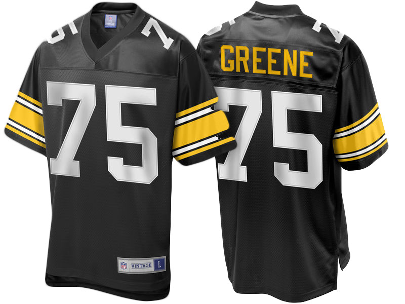 Pittsburgh Steelers #75 Joe Greene Black Retired Player Jersey