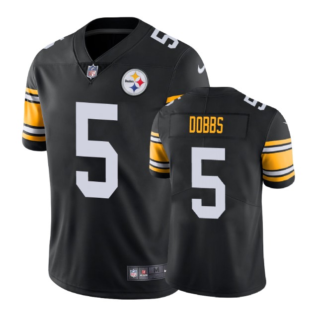 Pittsburgh Steelers #5 Joshua Dobbs Vapor Untouchable Limited Throwback Black Jersey