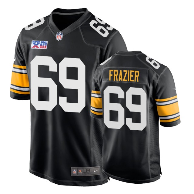 Pittsburgh Steelers #69 Joshua Frazier 1978 Throwback Super Bowl XIII Black Jersey