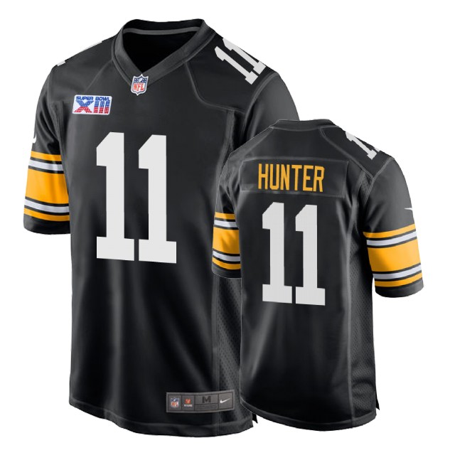 Pittsburgh Steelers #11 Justin Hunter 1978 Throwback Super Bowl XIII Black Jersey Pittsburgh Steelers #11 Justin Hunter 1978 Throwback Super Bowl XIII Black Jersey