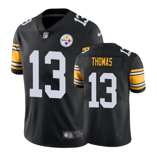Pittsburgh Steelers #13 Justin Thomas Vapor Untouchable Limited Throwback Black Jersey Pittsburgh Steelers #13 Justin Thomas Vapor Untouchable Limited Throwback Black Jersey