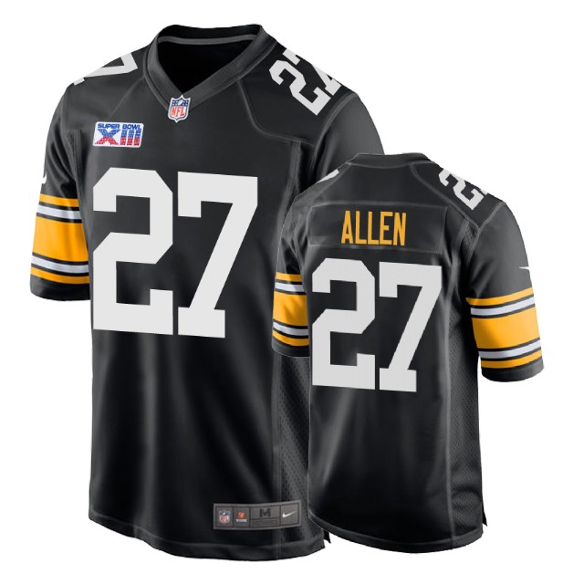 Pittsburgh Steelers #27 Marcus Allen 1978 Throwback Super Bowl XIII Black Jersey