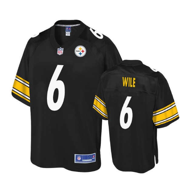 Pittsburgh Steelers #6 Matt Wile Balck Player Pro Line Jersey Pittsburgh Steelers #6 Matt Wile Balck Player Pro Line Jersey