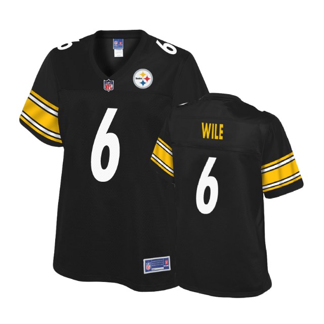 Women Pittsburgh Steelers #6 Matt Wile Balck Player Pro Line Jersey Women Pittsburgh Steelers #6 Matt Wile Balck Player Pro Line Jersey