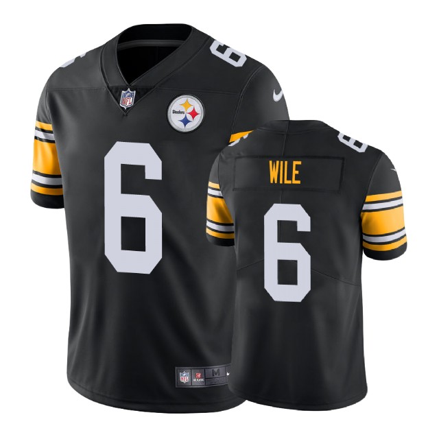 Pittsburgh Steelers #6 Matt Wile Vapor Untouchable Limited Throwback Black Jersey Pittsburgh Steelers #6 Matt Wile Vapor Untouchable Limited Throwback Black Jersey