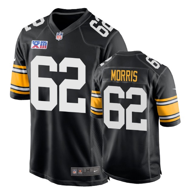 Pittsburgh Steelers #62 Patrick Morris 1978 Throwback Super Bowl XIII Black Jersey Pittsburgh Steelers #62 Patrick Morris 1978 Throwback Super Bowl XIII Black Jersey