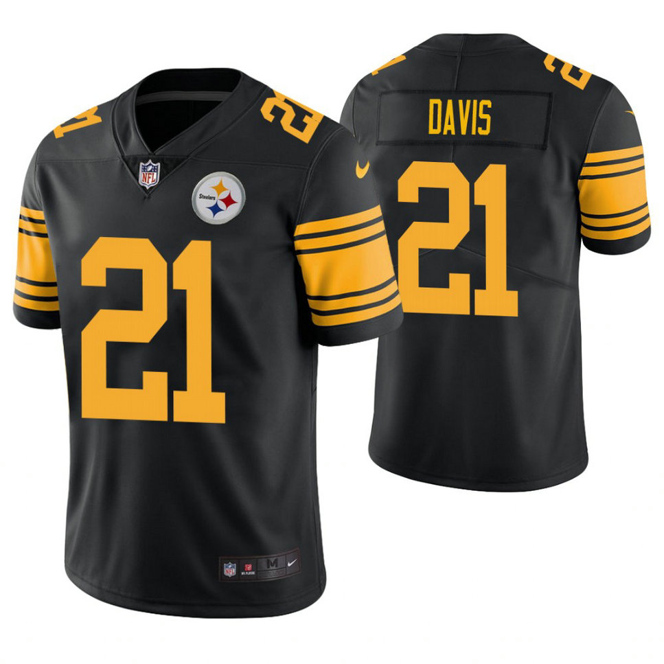 Pittsburgh Steelers #21 Sean Davis Black Color Rush Legend Jersey Pittsburgh Steelers #21 Sean Davis Black Color Rush Legend Jersey