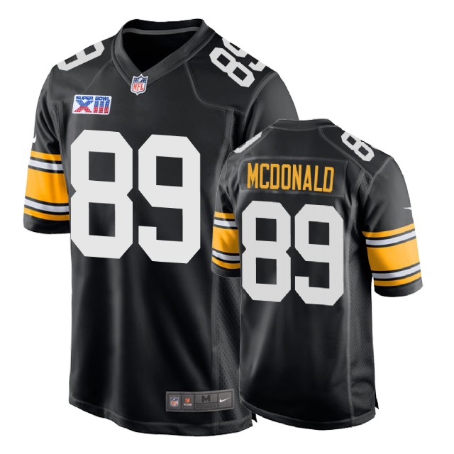 Pittsburgh Steelers #89 Vance McDonald 1978 Throwback Super Bowl XIII Black Jersey Pittsburgh Steelers #89 Vance McDonald 1978 Throwback Super Bowl XIII Black Jersey