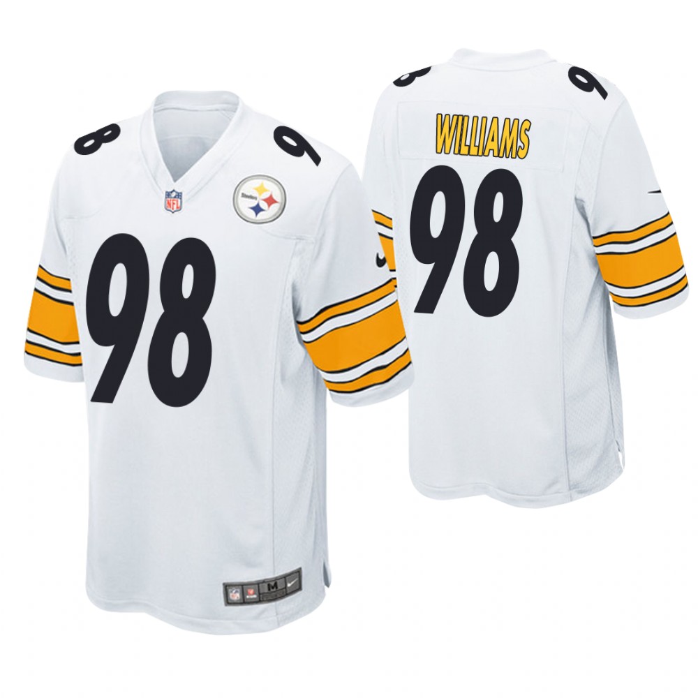 Pittsburgh Steelers #98 Vince Williams White Game Jersey Pittsburgh Steelers #98 Vince Williams White Game Jersey