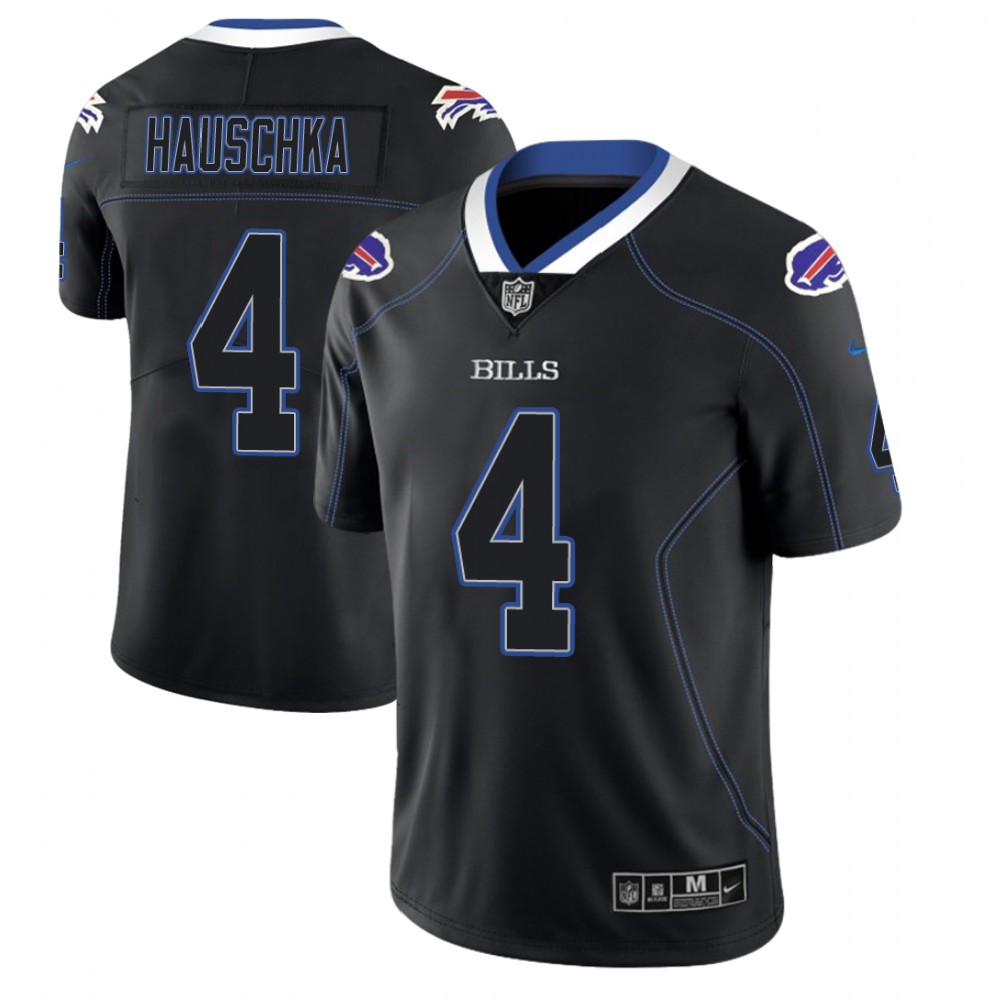 Buffalo Bills #4 Steven Hauschka 2018 Lights Out Color Rush Limited Black Jersey Buffalo Bills #4 Steven Hauschka 2018 Lights Out Color Rush Limited Black Jersey