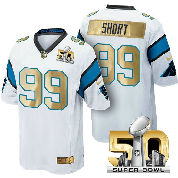 Carolina Panthers #99 Kawann Short White Super Bowl 50 Special Edition Jersey (Pre-Order) Carolina Panthers #99 Kawann Short White Super Bowl 50 Special Edition Jersey (Pre-Order)