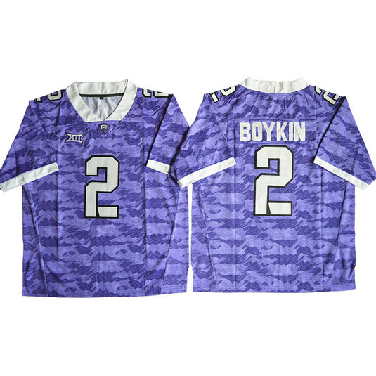 TCU Horned Frogs #2 Trevone Boykin Purple Big 12 Champions College Football Jersey