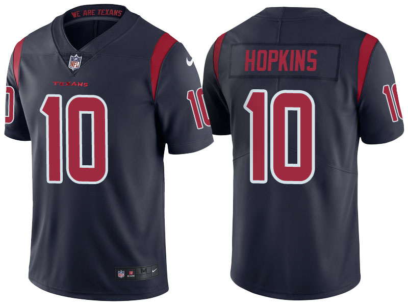 Houston Texans #10 DeAndre Hopkins Navy Color Rush Limited Jersey Houston Texans #10 DeAndre Hopkins Navy Color Rush Limited Jersey