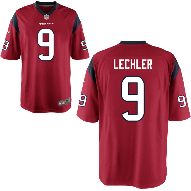 Houston Texans #9 Shane Lechler Red Alternate Game Jersey Houston Texans #9 Shane Lechler Red Alternate Game Jersey