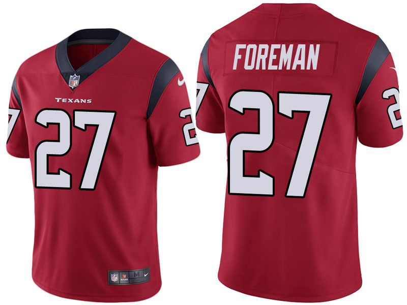 Houston Texans #27 D'Onta Foreman Red Vapor Untouchable Limited Jersey Houston Texans #27 D'Onta Foreman Red Vapor Untouchable Limited Jersey