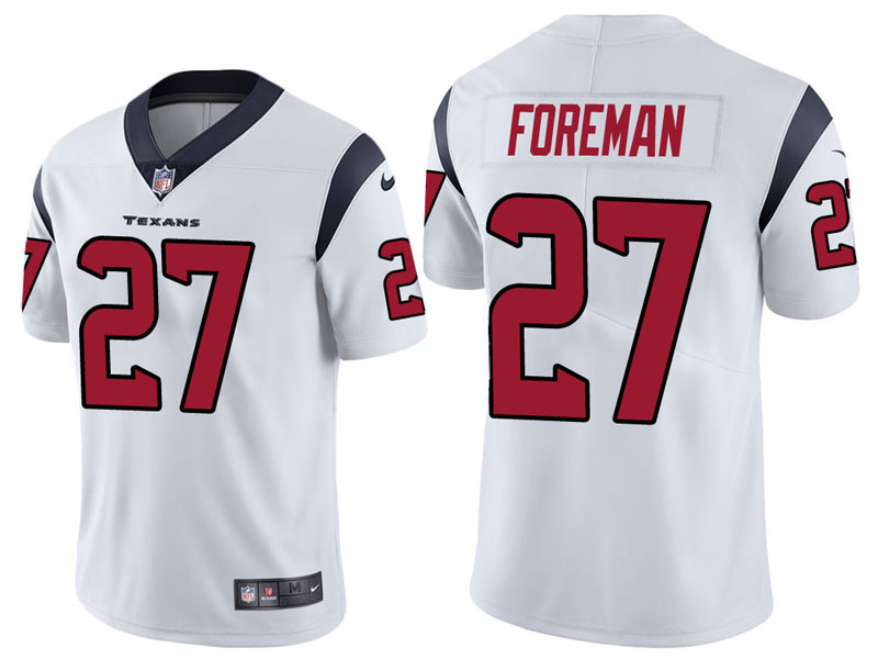Houston Texans #27 D'Onta Foreman White Vapor Untouchable Limited Jersey Houston Texans #27 D'Onta Foreman White Vapor Untouchable Limited Jersey
