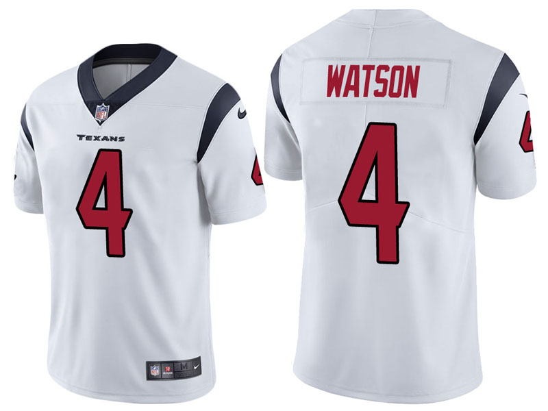 Houston Texans #4 Deshaun Watson White Vapor Untouchable Limited Jersey