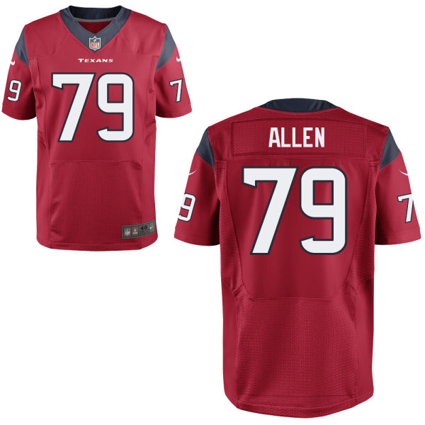 Houston Texans #79 Jeff Allen Red Alternate Elite Jersey