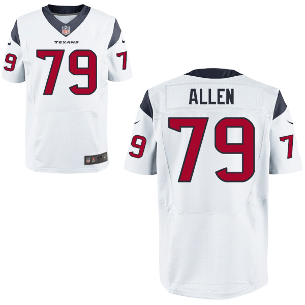 Houston Texans #79 Jeff Allen White Elite Jersey