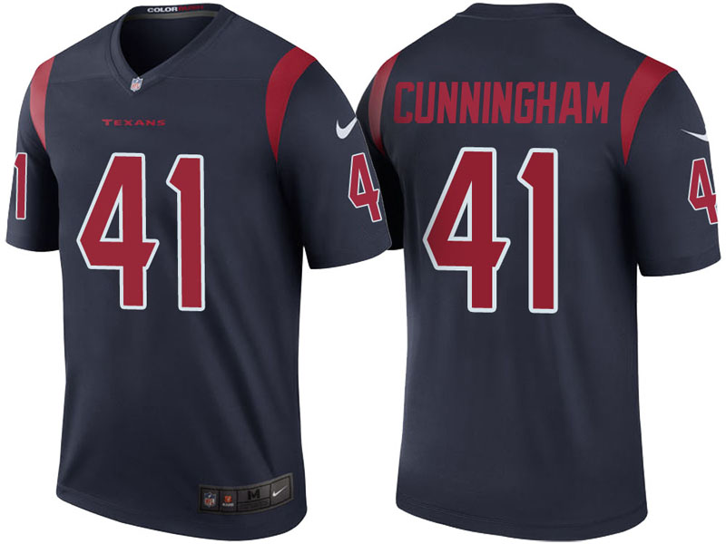 Houston Texans #41 Zach Cunningham Navy Color Rush Legend Jersey Houston Texans #41 Zach Cunningham Navy Color Rush Legend Jersey